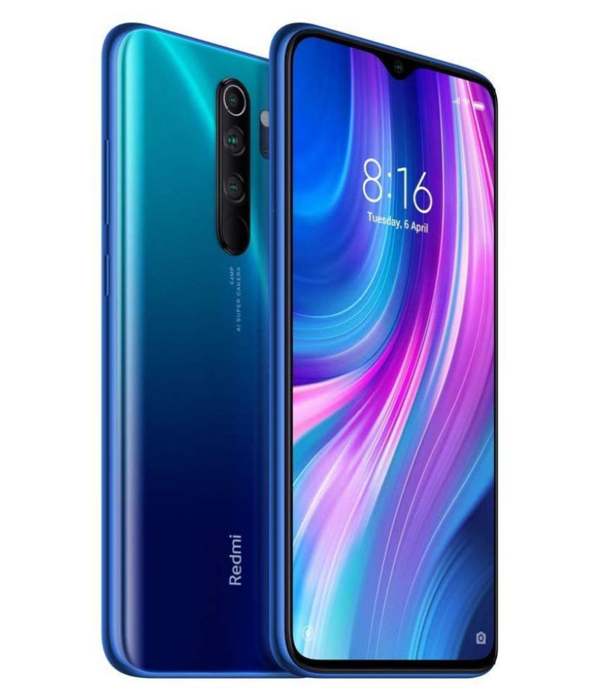 Redmi Note 8 pro ( 64GB , 6 GB ) Blue Mobile Phones Online